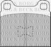 BORG & BECK BBP1001 Brake Pad Set, disc brake